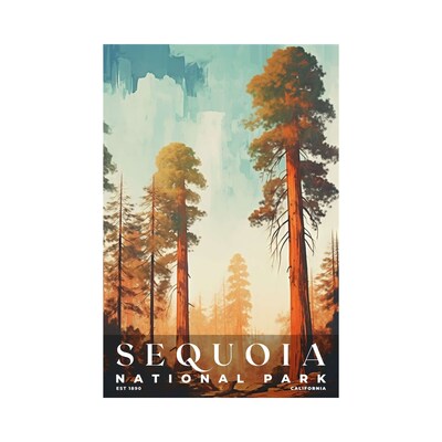 Sequoia National Park Poster, Travel Art, Office Poster, Home Decor | S6 - image1